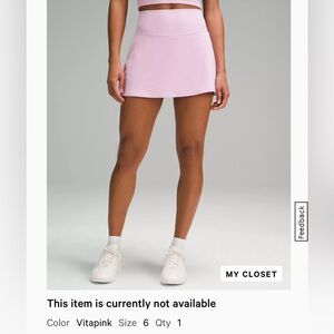 Lululemon Align high-rise skirt in “VitaPink”